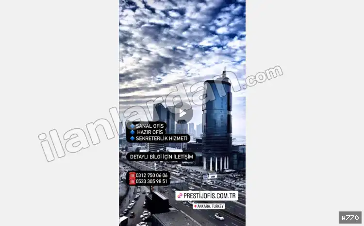 Hazır ofis Sanal ofis eofis paylaşımlı ofis ANKARA / ÇANKAYA / BÜYÜKESAT
