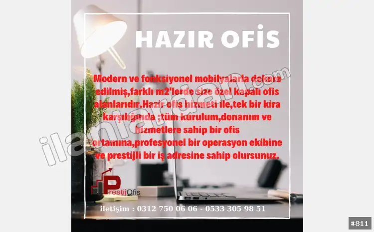 Hazır ofis Sanal ofis eofis paylaşımlı ofis ANKARA / ÇANKAYA / BÜYÜKESAT